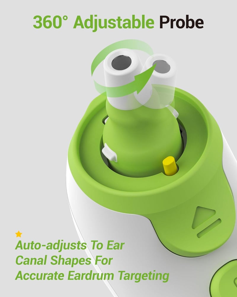 Femometer Ear Thermometer with Heated Probe, High Accuracy Thermometer for Kids, Adults and Babies with 32 Memory Recall, Mute and Night Light, Includes 21 Disposable Probe Covers, Storage Box, - Image 3